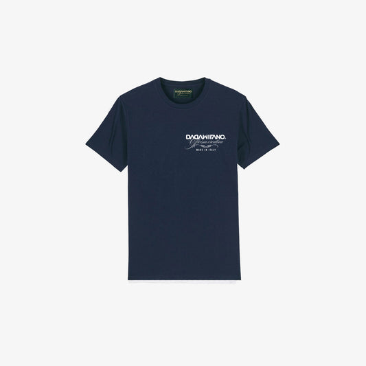 MILANO - T-Shirt navy con logo stampato